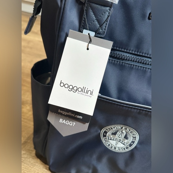 Baggallini Soho Backpack MIDWESTERN UNIVERSITY LOGO NWT NAVY BLUE main image 8